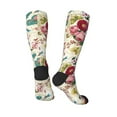 thumbnail image 5 of Lsque Bird Butterfly Rose Printed Crew Socks Men's Women's LightWeight Thin Casual Calf Socks ,Knee High Socks,Cotton Socks, 5 of 9