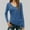 #0002-Blue, variant on Uootdi Women's Long Sleeve V Neck Workout Tops UPF 50  Sun Protection Quick Dry Lightweight Hiking Running T-Shirts Gift