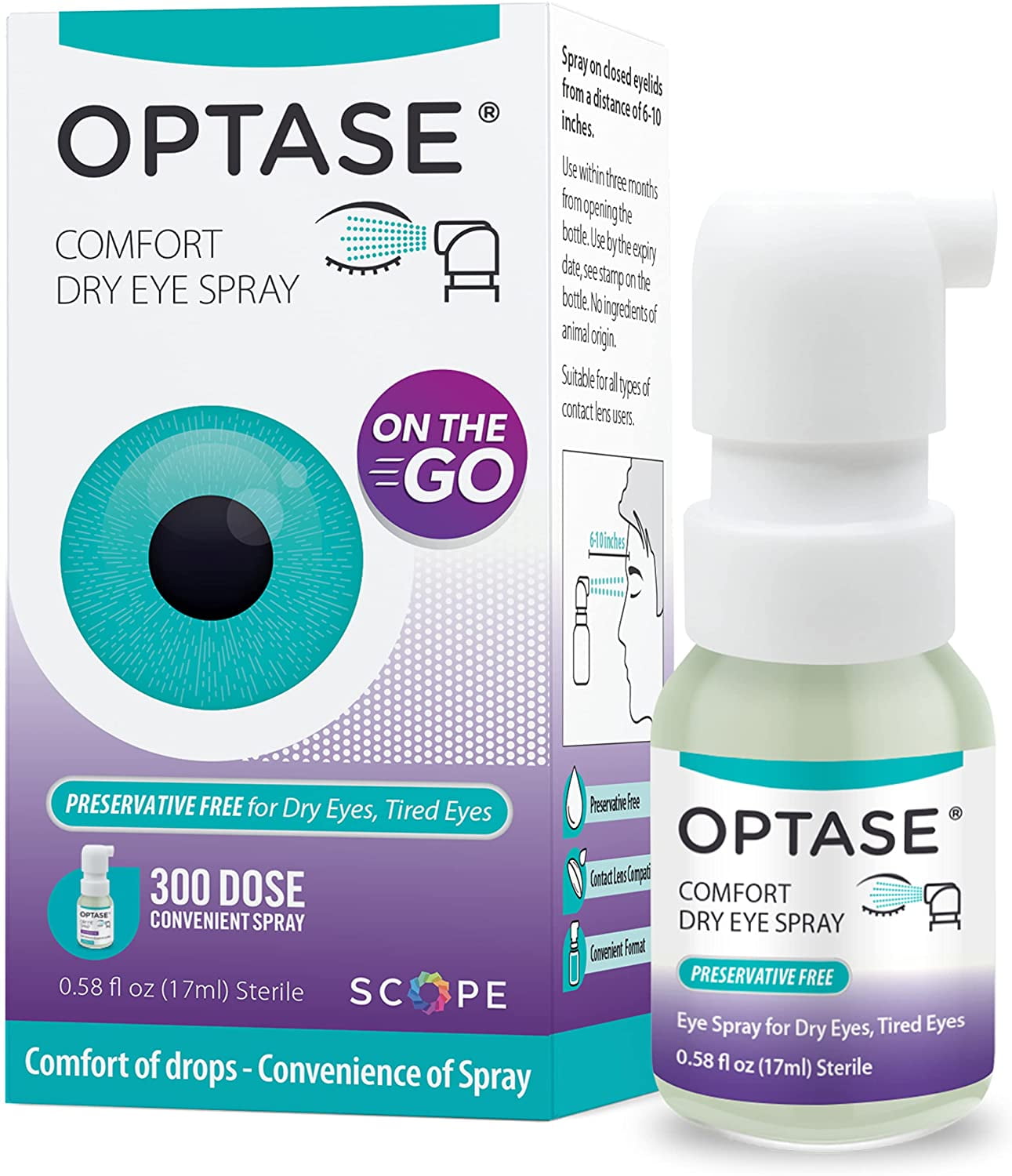Buy Optase Comfort Dry Eye Spray Preservative Free Artificial Tears Eye Drops Alternative