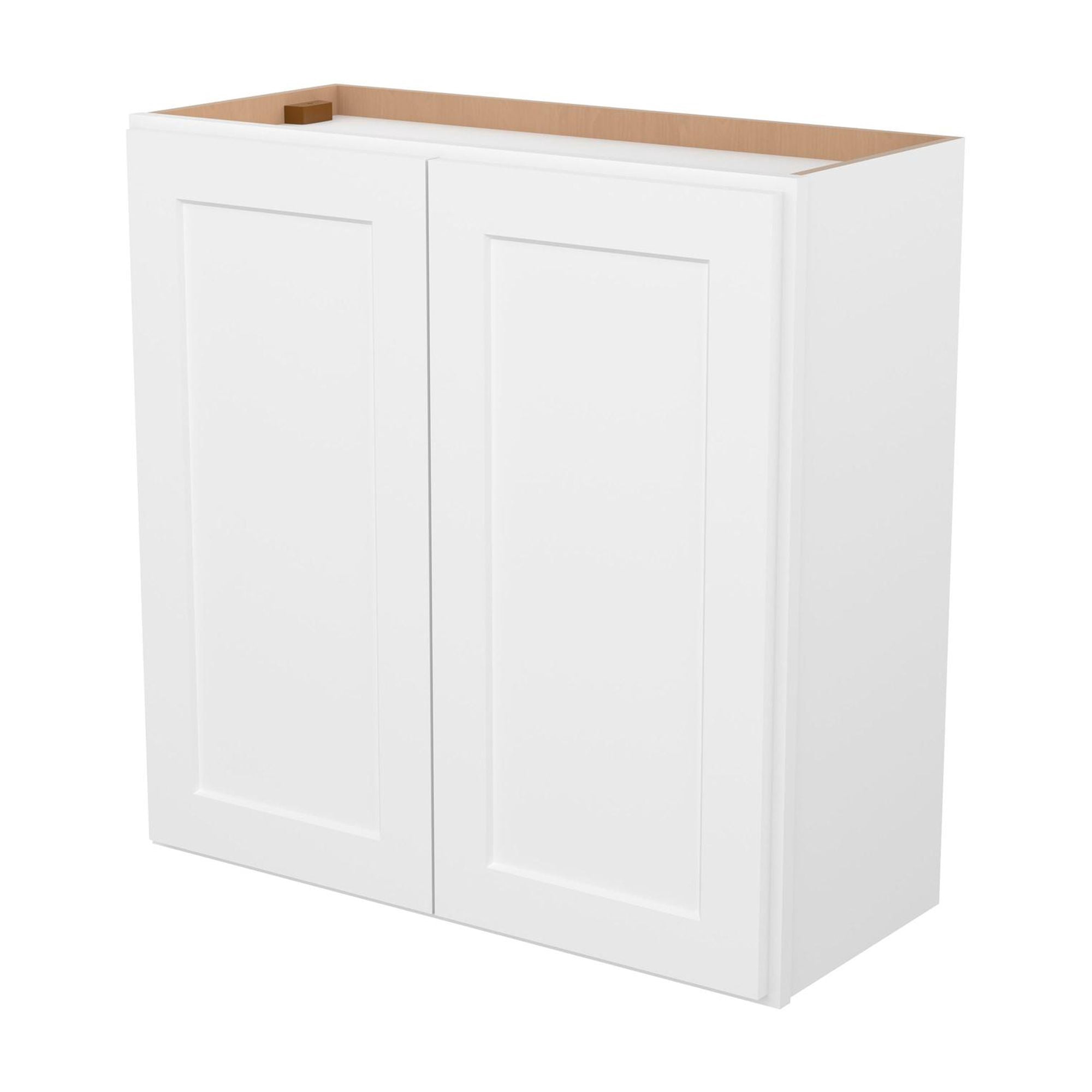 Furinno Shaker Wall Kitchen Cabinet 2-Doors-2 Shelves, Ready to Assemble, 12 D x 30 W x 30 H, White