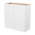 thumbnail image 4 of Furinno Shaker Wall Kitchen Cabinet 2-Doors-2 Shelves, Ready to Assemble, 12 D x 30 W x 30 H, White, 4 of 8