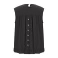 thumbnail image 5 of fatyb Women's Tank Tops Ruffle Hem Sleeveless Tshirts Crewneck Casual Plain Lightweight Summer Blouses, 5 of 6