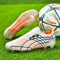 thumbnail image 3 of Yiomxhi Soccer Cleats for Adult Men Younth Lightweight Football Shoes with Ankle Support, Breathable Outdoor Turf Cleats for Training and Matches, Long Studs and Short Studs, 3 of 7