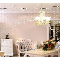 olkpmnmk 1 Crystal Beaded Curtain,Arched Door String Curtain,Hanging Doorway Room Divider Suitable For Home,Coffee House,Bedroom,Restaurant,Hanging Beads For Doorways,Arched Door String Curtain(Clear)