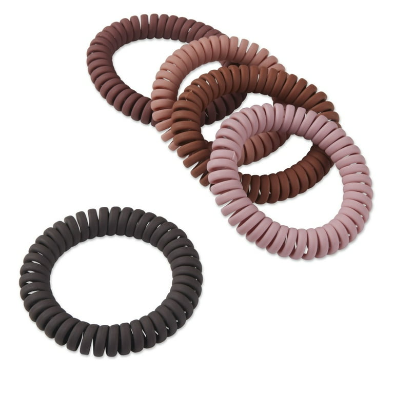 Scunci Consciously Minded Large Spiral Ponytail Holder Hair Ties