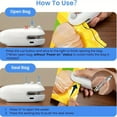 thumbnail image 5 of Rechargeable Mini Food Sealer USB Powered 2 in 1 Heat Sealing and Cutting Machine Compact Plastic Snack Bag Sealer for Chips Nuts Coffee Fresh Keeping Kitchen Travel Camping, 5 of 6