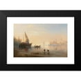 thumbnail image 2 of Karl Heilmayer 18x13 Black Modern Framed Museum Art Print Titled - Gathering Mussels in the Venetian Lagoon, 2 of 5