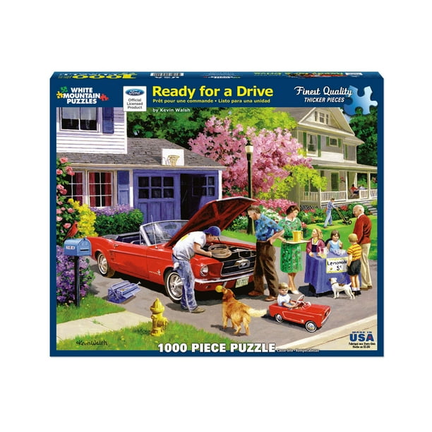 White Mountain Puzzles Ready for a Drive 1000 Piece Jigsaw Puzzle