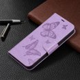 thumbnail image 5 of iPhone 13 Pro Max Wallet Case, Embossed Butterfly PU Leather Credit Card Holder Slots Full Body Protection Kickstand Flip Folio Shockproof TPU Phone Cover for Apple iPhone 13 Pro Max,Violet, 5 of 5