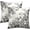 Chinoiserie Black Floral, variant on Pine Tree Forest Pillow Covers 22x22 Set of 2, Snow Green Fir Cedar Trees Beige Throw Pillowcase Winter Farmhouse Decorative Cushion Case for Couch Sofa Bed Home Outdoor