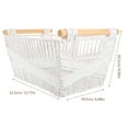 thumbnail image 2 of GAXIRE White Paper Rope Storage Basket for Home Organization, Shelf Decor, and Sundries Holder, 2 of 8