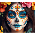 thumbnail image 4 of Colorful Design Day of the Dead Festive Banner Skull Decoration Mexican Festival for Celebrations Cultural Events Parties, 4 of 8