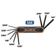 thumbnail image 4 of GreatNeck 2 Folding Star, SAE, And Metric Hex Key Set, Allen Key Set, 4 of 10