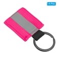 thumbnail image 3 of Uxcell Reflective Keychain Tags Reflective Zipper Pull Nylon Keychain High Visibility Pink, 3 of 7
