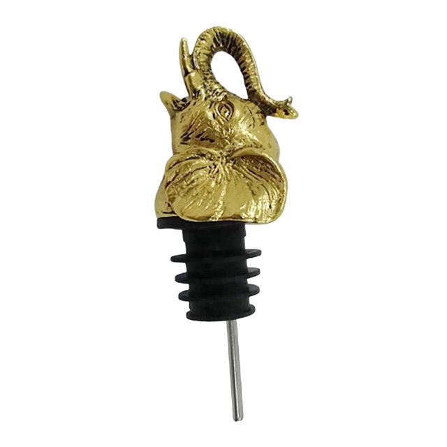 Monstrate Zinc Alloy Wine Aerators Pourer Wine Pourer Kitchen Stopper Home Bottle Accs Barra de herramientas elefante