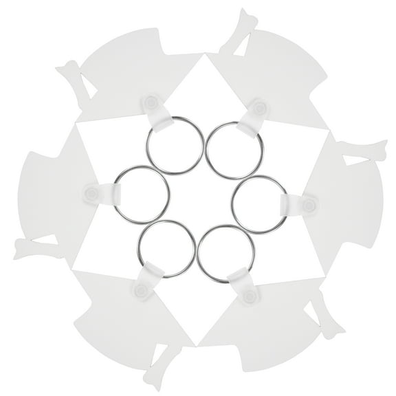 GETAJGHSD Sublimation Keyring Blanks for Graduation Party 6Pcs 2.4x1.4in