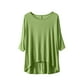 thumbnail image 2 of Fiudx Tops para Mujer Blusa de Mujer Lisa Casual Moda Cuello Redondo Regular Sin Mangas Ropa de Dormir Tops, 2 of 3