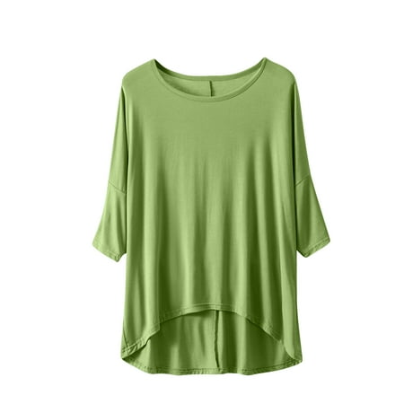 Night Shirts For Women Sleepwear Loose Fit Tunic Casual Crew Neck Pajama Tops Summer Short Sleeve Blouse Comfy Soft Tees