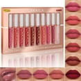 thumbnail image 1 of Fiudx Set de Brillo Labial, Labial Mate de Larga Duración, Acético Hidratante Labial Incluido, Color Pigment Sin Manchas, Maquillaje de Uso Diario, Perfecto Fiestas y Bodas, Capacidad 25 Ml., 1 of 2