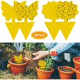 thumbnail image 1 of 48 piezas trampa para moscas enchufable, placas amarillas, pegatina amarilla, protección de plantas contra pulgones, moscas de las hojas y alimañas, ideal para plantas en el balcón o en el, 1 of 5