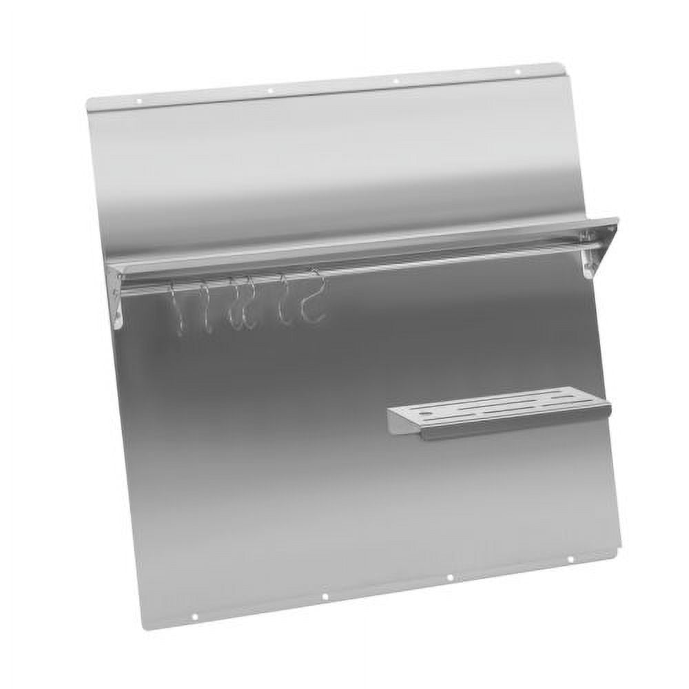 Stainless Steel 30*30.7 Inch Range Backsplash with Shelf Range Hood Wall Shield