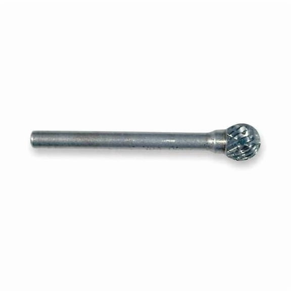 Widia Carbide Bur,Ball,1/4",Double Cut,SD-1L6 M41332