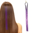thumbnail image 2 of LHWEN Hair Metal Glitter Wig Set Fairy Hair Wire 43.3 Inch (About 110cm) Hair Wire Heat 14 Colors Glitter Wire Hair Extensions Beauty Salon Straight Hair Fun Lace Wavy Curls Braided Hair Synthetic, 2 of 9