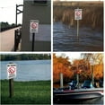 thumbnail image 7 of No Fishing Warning Sign 18x12 inches 40 Mil Aluminum Private Property Warning Notice Signs for Outdoor Use Reflective UV Protected Waterproof Fade Resistant, 7 of 7