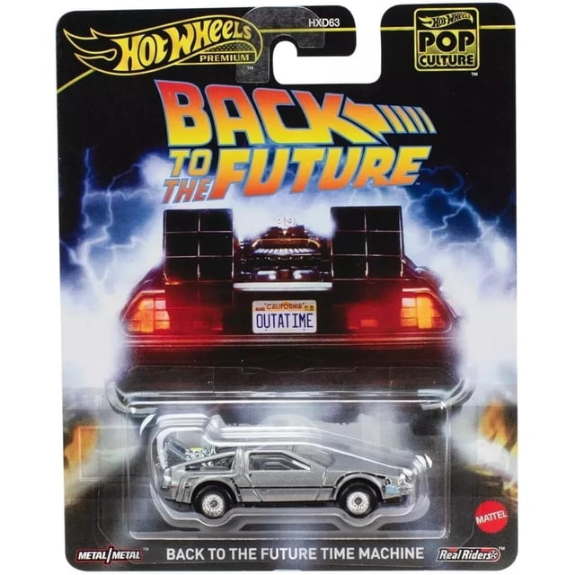 Hot Wheels Vehículo Diecast Retro Entertainment Regreso al Futuro Máquina del Tiempo