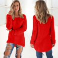 thumbnail image 2 of Black·Friday·Deals Clearance asdoklhq Womens Plus Size Tops Clearance,Womens Casual O-neck Solid Long Sleeve Jumper Sweaters Blouse Tops, 2 of 7
