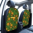 thumbnail image 2 of Cute Skull Pineapple Mats Back Seat Protectors, Car Seat Protector Vehicle Organizers Waterproof Cover Back Seat Cover for Kids with 3 Storage Pockets 2 Pack, 2 of 5