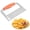 Orange, variant on Giunmcul Stainless Steel Crinkle Chip Cutter with Wooden Handle Classic Wavy Knife Easy Slice Lift Scrape 18.5x11 cm Potato Cutter 1 Piece