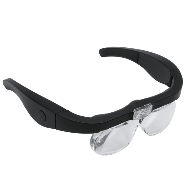 Lupas recargables, lupas de cabeza con luces LED y lentes desmontables 1.5X, 2.5X, 3.5X, 5X, la mejor lupa para anteojos