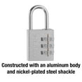 thumbnail image 4 of Master Lock 630D Set Your Own Combination Luggage Lock, 1-3/16 in. Wide, Nickel, 4 of 5