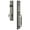 Antique Pewter, variant on Grandeur Carr C Grip Single Cylinder Handleset with Interior Knob