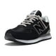 thumbnail image 1 of Zapatilla New Balance 574 Core para hombre, color blanco y negro, talla 9, 1 of 8