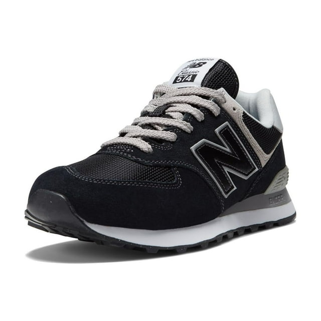 Zapatos para hombre New Balance 574 Core Sneaker Black White 5.5 Wide