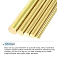 thumbnail image 4 of Uxcell 21Pcs Brass Rods 0.1 x 3.94" Brass Solid Round Stock Lathe Bar for Knife Handles Pin DIY Craft Model Plane, 4 of 6