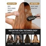 DEISNGB Hair Dryer Brush, Upgraded 4 in 1 Hair Dryer Brush, Blow Dryer Brush in One with Negative Ion Anti-Frizz Ceramic Titanium Barrel Hot Air Brush, Hair Straightener Brush
