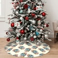 thumbnail image 5 of Yiaed 70s Disco Ball Print Christmas Tree Skirt , Tree SkirtsTree Mat for Christmas Winter Holiday Indoor Decorations-48", 5 of 7