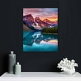 thumbnail image 4 of JEUXUS Canvas Wall Art Oil Painting Lake and Snow Mountain Landscape, Morden Artwork Picture Prints Tranquil Scenery,Stretched and Framed Ready to Hang for Living Room Office Bedroom, 4 of 4