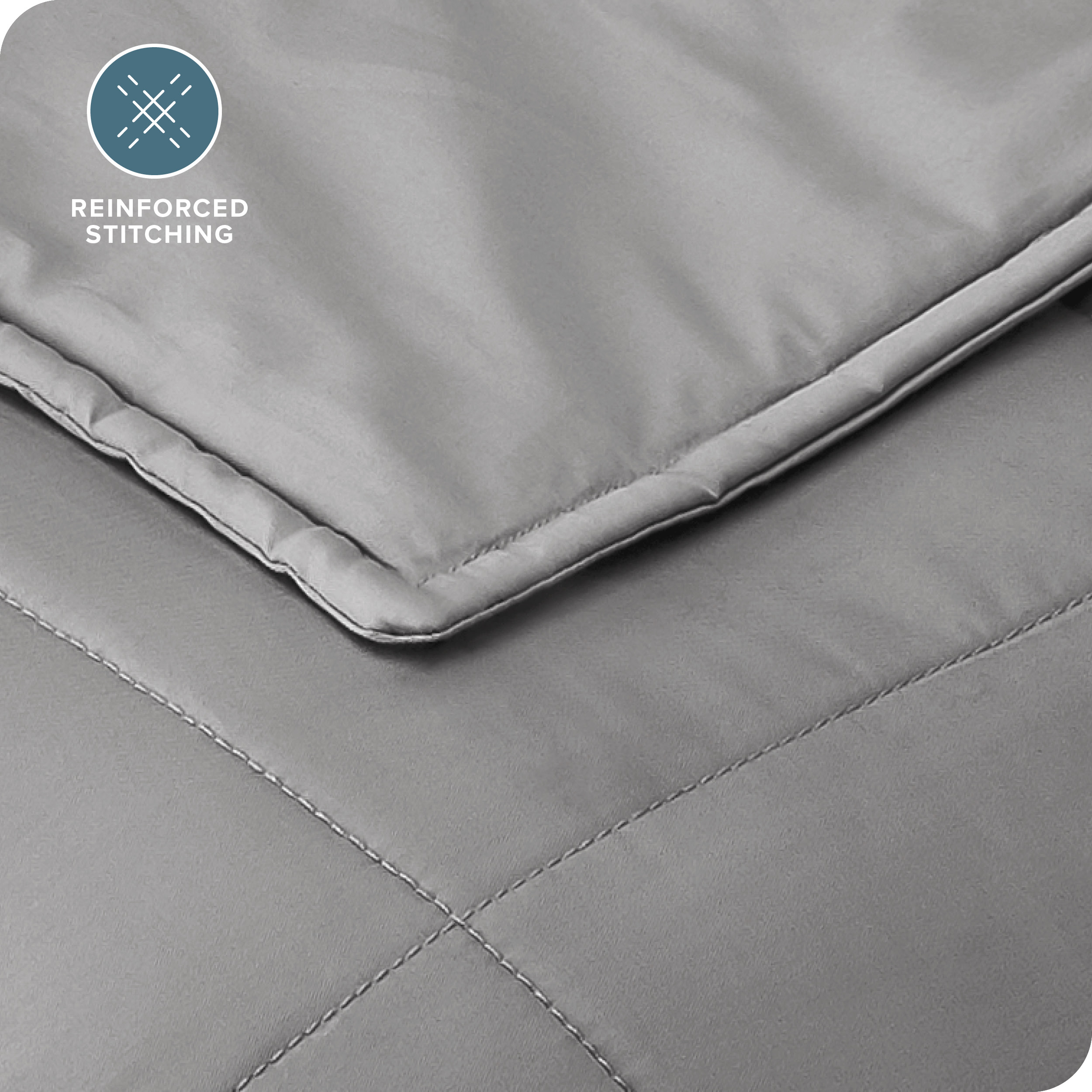 Bare Home 17 lb Weighted Blanket for Adults, 60" x 80", Gray photo 8