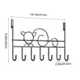 thumbnail image 5 of Yooshoverk Coat Hooks Over Door 7-Hook No-Drill Cat Design for Bedroom Kitchen Storage, 5 of 6