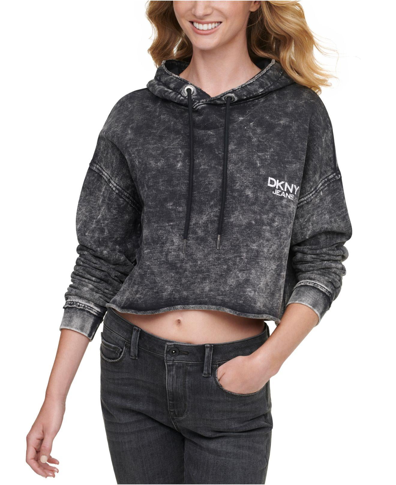 black acid wash hoodie