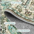 thumbnail image 6 of Wonnitar Floral Medallion Area Rug - 8x10 Area Rugs for Living Room Large Bedroom Rug, Turkish Printed Non Slip Non Shed Office Carpet for Dining Room Nursery Bathroom, Sky/Baby Blue, 6 of 8