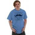 thumbnail image 5 of Happy Father's Day Dad Mustache Men's Graphic T Shirt Tees Brisco Brands M, 5 of 6