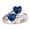 Blue&85, variant on Fashion Heart Cut Stone Jewelry Set with Multi-Color Gemstones and Prong Setting, 12 PCS Sizes 6-10 for Weddings and Stylish Accessories