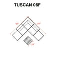 thumbnail image 3 of Tuscan 6 Piece Outdoor Wicker Patio Furniture Set 06f, 3 of 7