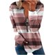 thumbnail image 2 of ICHUANYI Liquidación Tops para Mujer Otoño Manga Larga Jersey Suelto Camisa Elegante Casual Señoras Rayas Cuello Redondo Sudaderas ICHUANYI WER202308247348, 2 of 5