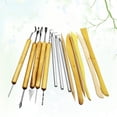 thumbnail image 3 of MasteelfCA Ensemble de 14 Pcs d'Outils de Sculpture Outils de Poterie Double Face pour Sculpture Modelage Taille Sculpture Poterie Sculpey Céramiques Polymères, 3 of 7